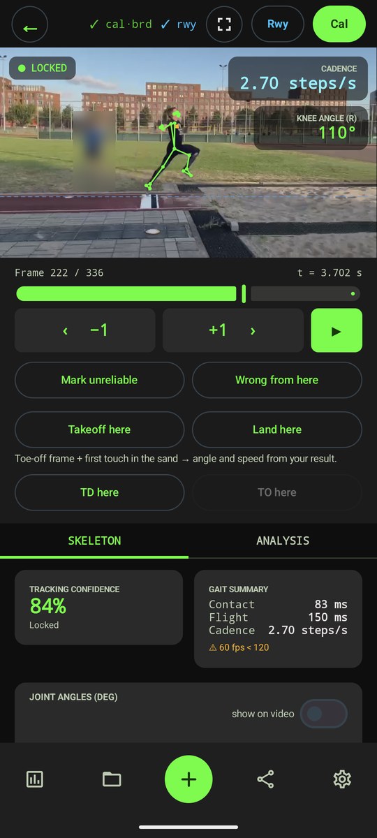The frame viewer at take-off